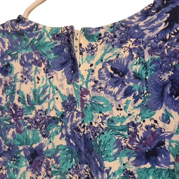 90s Floral Vintage Dress - Picture 3 of 9